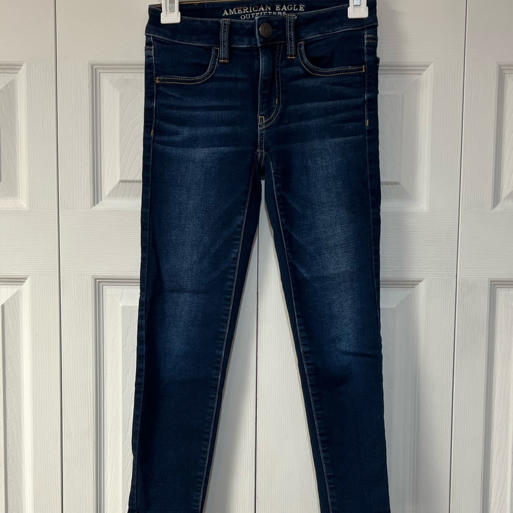 American Eagle jegging crop super stretch jeans size 00 women